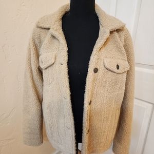 Hollister Teddy/Sherpa Jacket NWT!